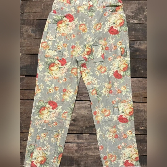 Cottagecore Traveler Pants Floral Meadow - Picture 2 of 2